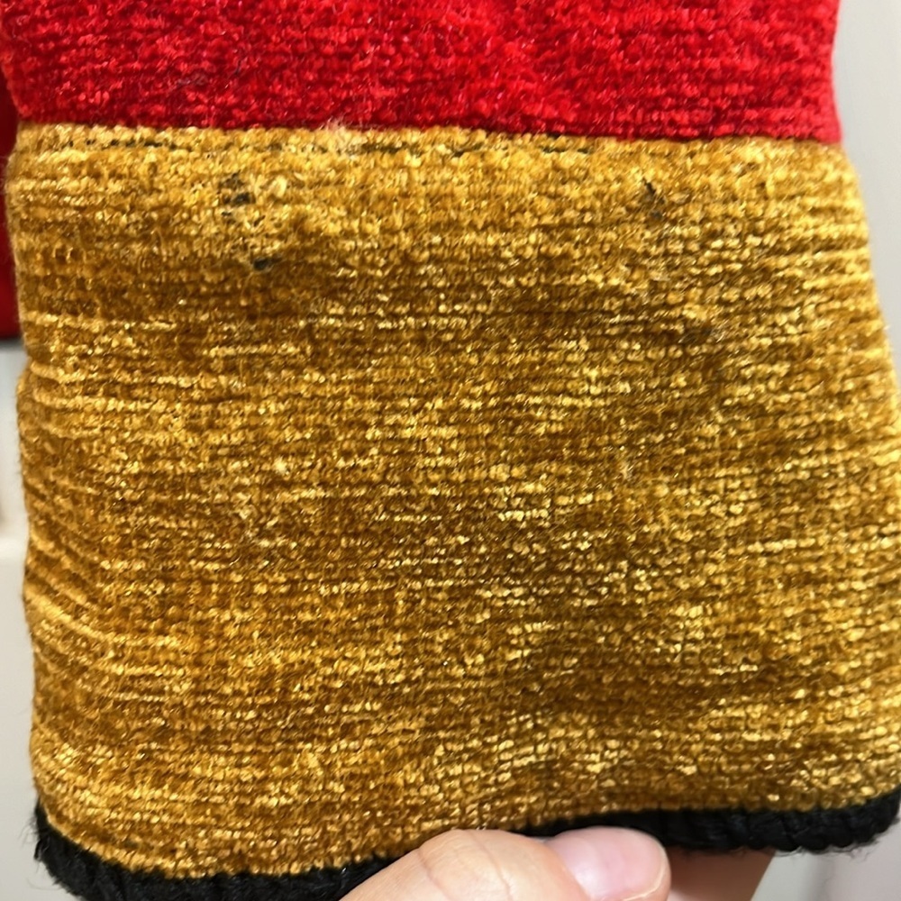 Vtg Allure Boutique Patchwork Painted Design Cord… - image 10